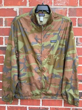 Patagonia Men’s Light and Variable Jacket XL Full Zip Camo Windbreaker Rare F6